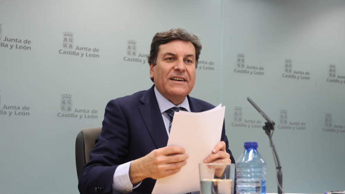 El portavoz del gobierno de la Junta, Carlos Fernández Carriedo