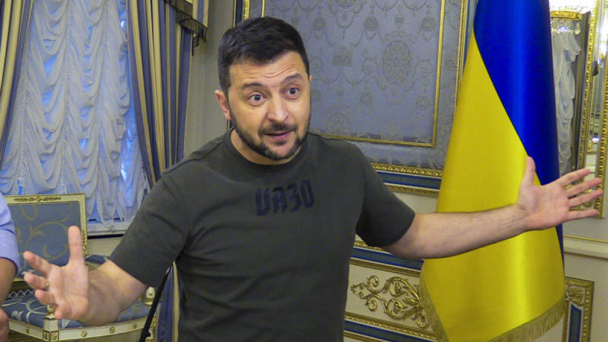 El presidente de Ucrania en una imagen de archivo.  MARCELO GASCÓN