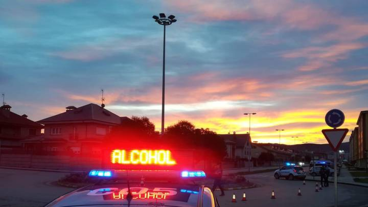 Imagen de archivo de un control de alcoholemia.