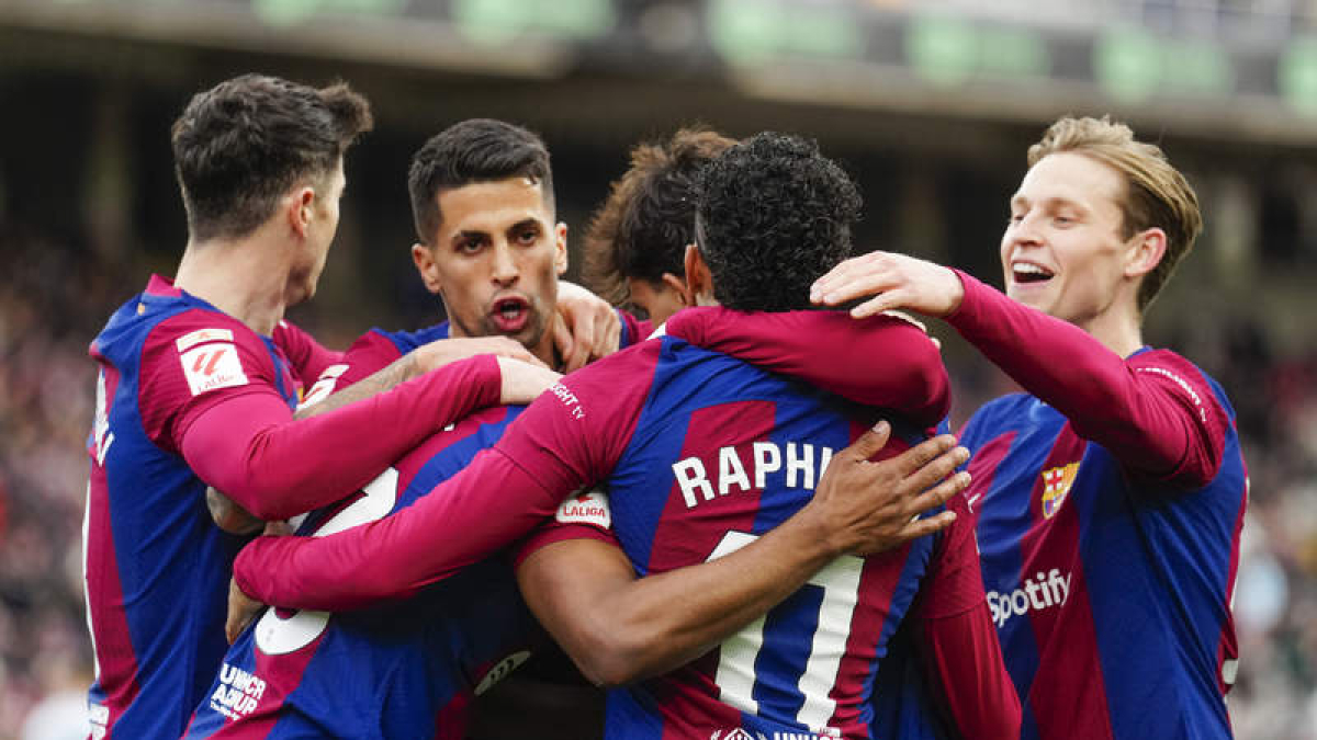 El Barcelona mostró su mejor versión con una goleada al Getafe.  ENRIC FONTCUBERTA