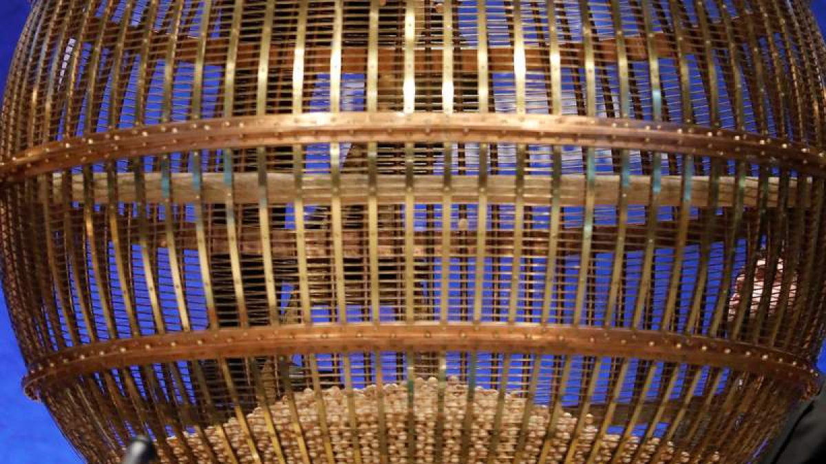 Bombo de la Lotería de Navidad. CHEMA MOYA