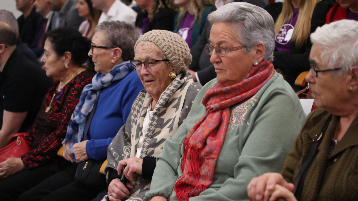 Las mujeres homenajeadas.