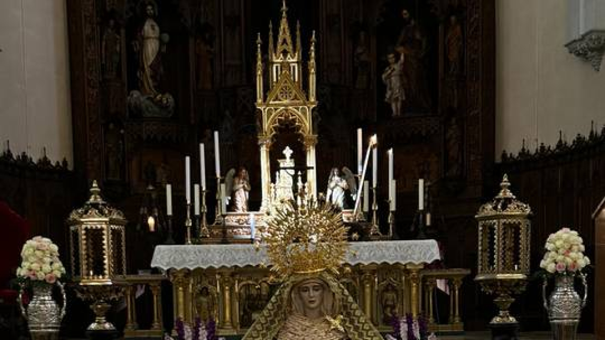 La nueva imagen de la cofradía de Jesús del Amor y María Santísima, María Inmaculada del Amor.