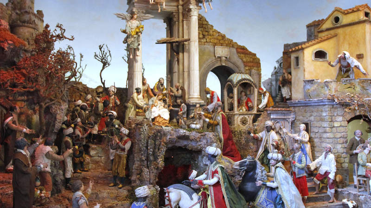 Imagen de archivo del Belén napolitano regalado por Francisco Antonovich al Museo Bíblico de León. BRUNO MORENO