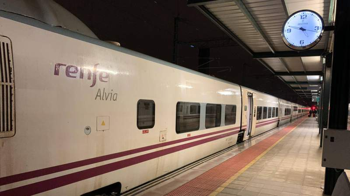 Uno de los trenes Alvia que cubre las conexiones entre León y la capital de España.  DL
