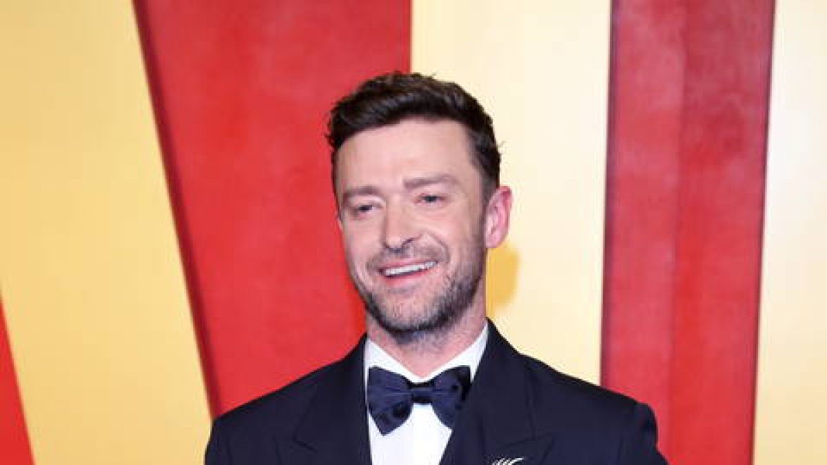 Justin Timberlake, a su llegada a la fiesta de los premios Oscar.