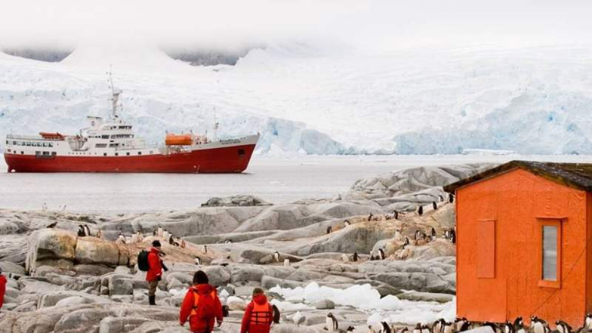 Imagen de una expedición a la Antártida. DL