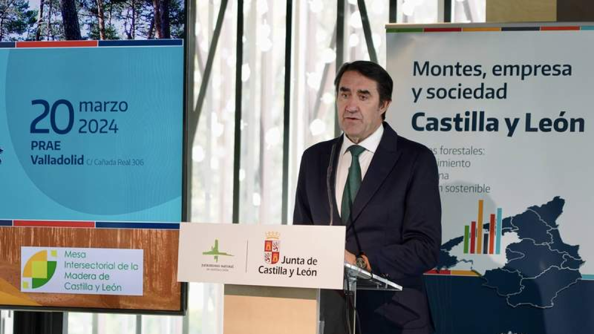 Suárez-Quiñones presentó este miércoles el Portal de Datos Forestales.  LETICIA PÉREZ