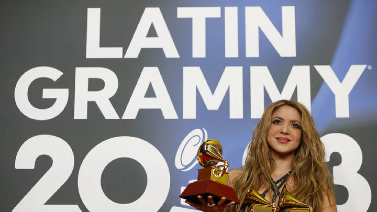 Fotografía de archivo del 16 de noviembre de 2023 donde aparece la cantante colombiana Shakira.