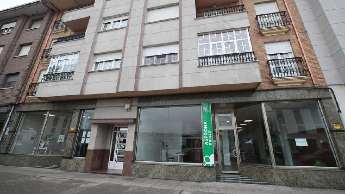 Sede de Asprona en el barrio ponferradino de Cuatrovientos