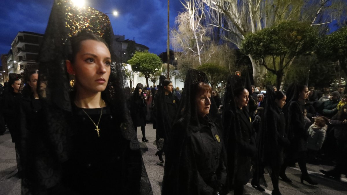 Un momento de la Procesión de La Pasión de León en 2024.