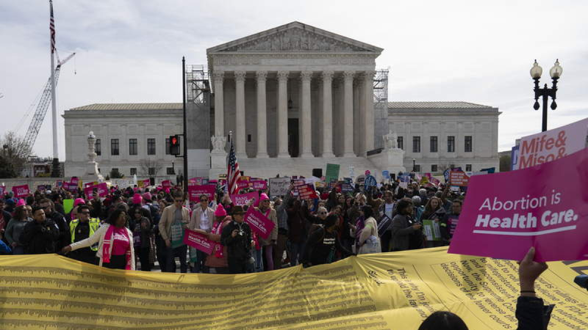 Protesta ante el Supremo de Estados Unidos. EFE