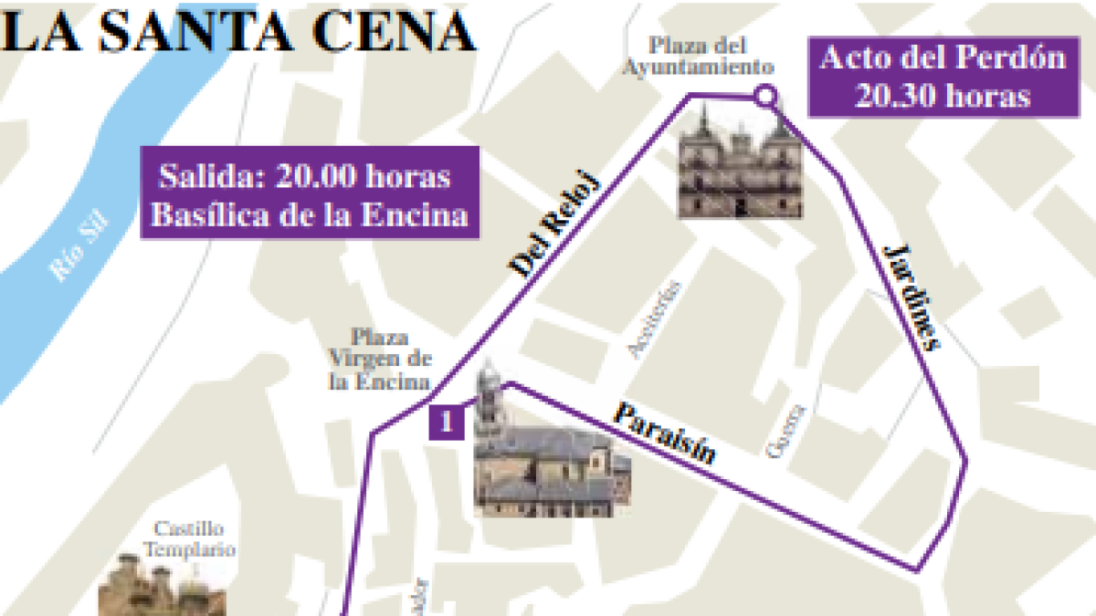 Procesión de la Santa Cena en Ponferrada.