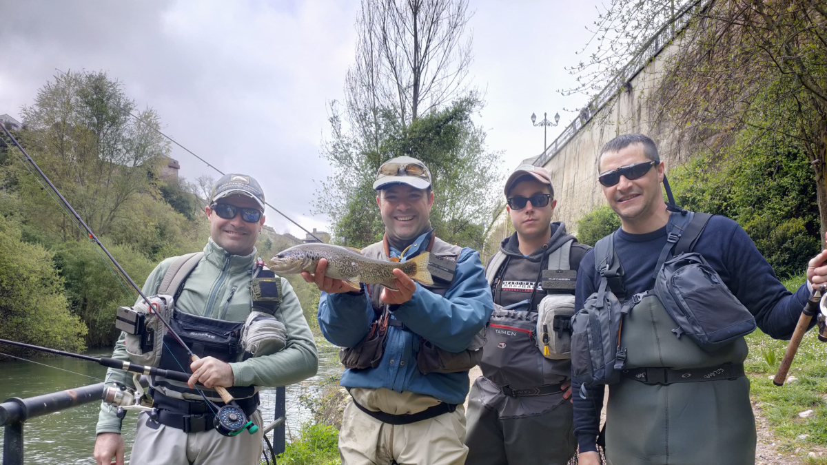 Marcos Álvarez Ovalle, David Morán, David Flórez y José Manuel Juan Cifuentes en el EDS de Ponferrada.