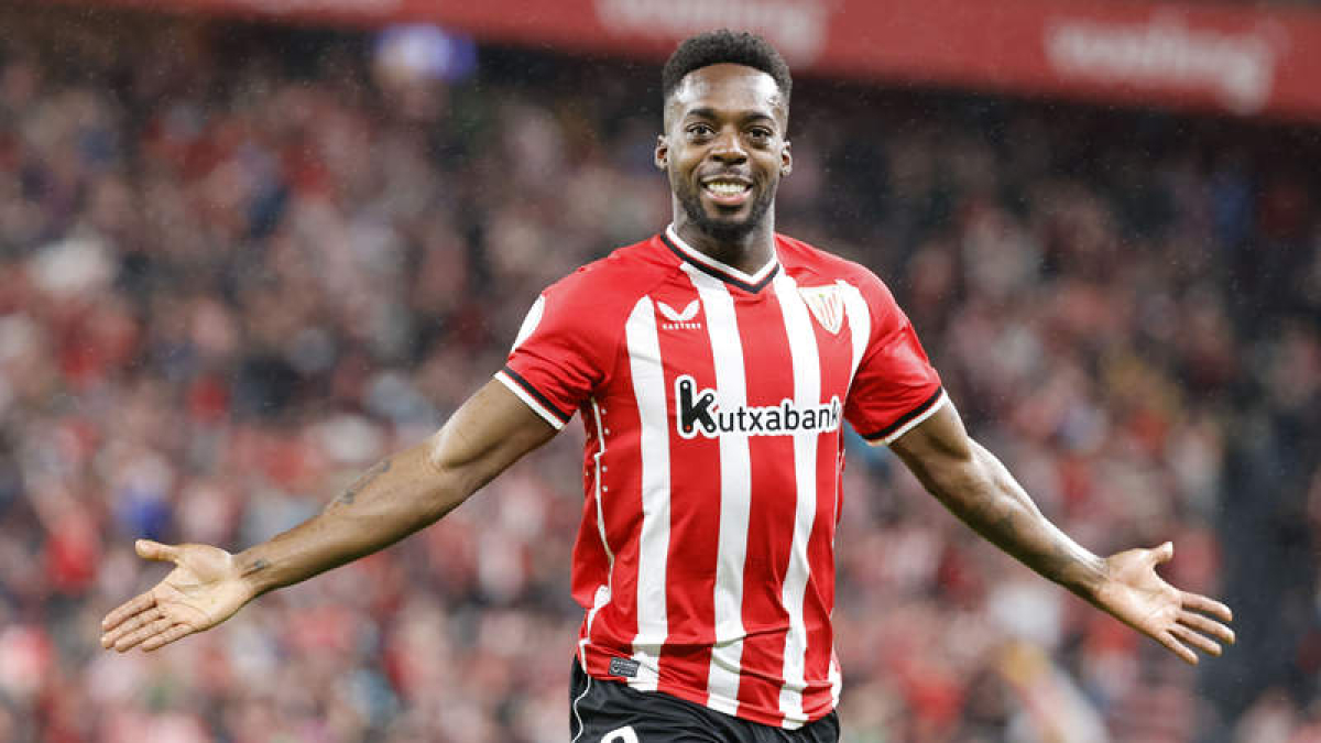 Iñaki Williams manifiesta que es «un sueño» volver a disputar una final de Copa del Rey con el Athletic Club. LUIS TEJIDO