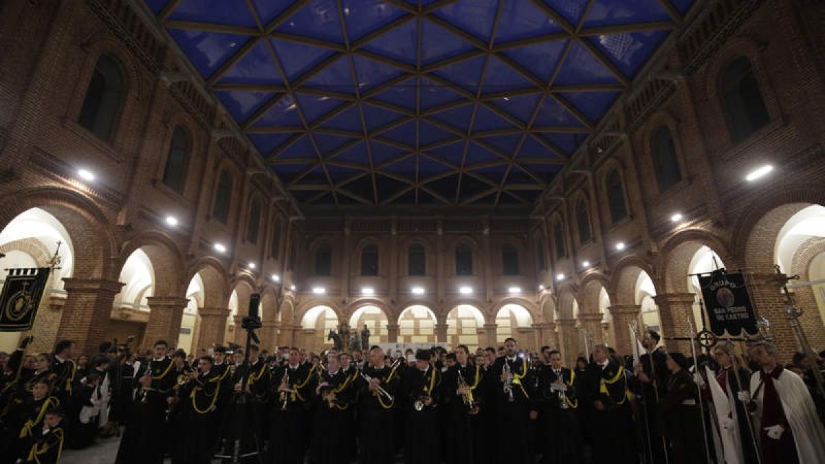 La procesión Camino de la Luz se suspendió y en su lugar la cofradía efectuó un acto en el Museo Diocesano y de Semana Santa. FERNANDO OTERO
