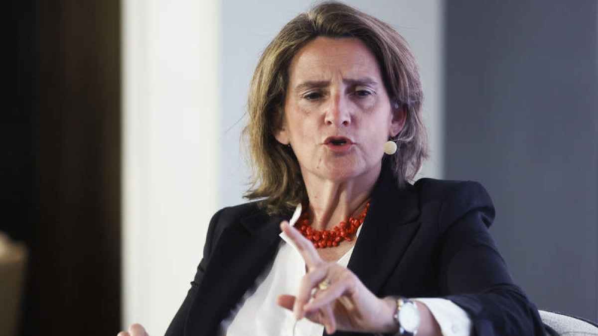 La vicepresidenta tercera y ministra para la transición ecológica, Teresa Ribera,ayer. FERNANDO ALVARADO