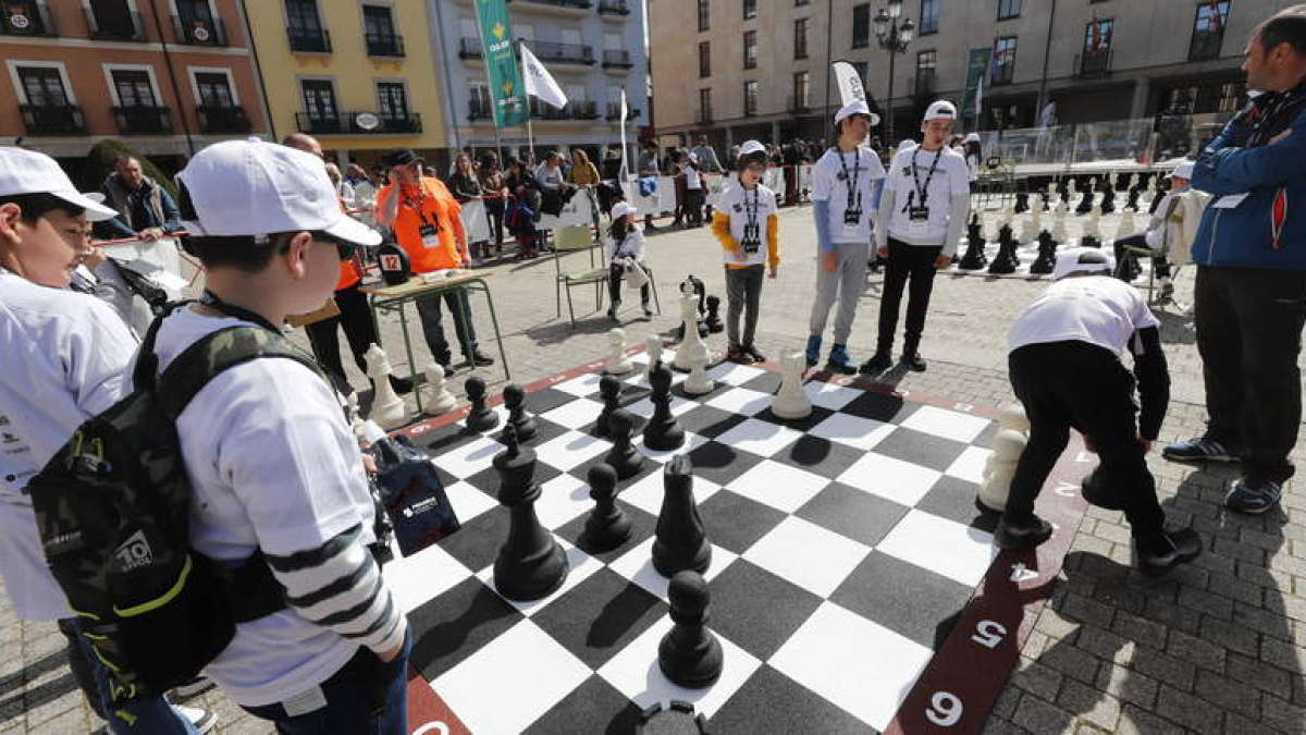 Una de las partidas de ajedrez celebradas en la edición del año pasado.  L. DE LA MATA