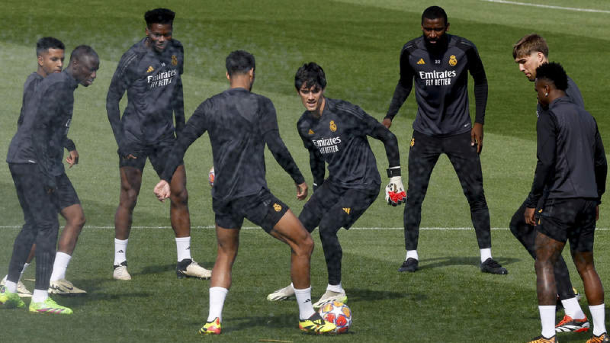 El Real Madrid recibe hoy al City en la ida de los cuartos de final de la Champions.  CHEMA MOYA