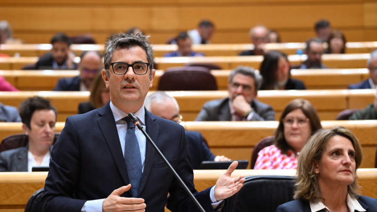 El ministro de Justicia, Félix Bolaños. FERNANDO VILLAR