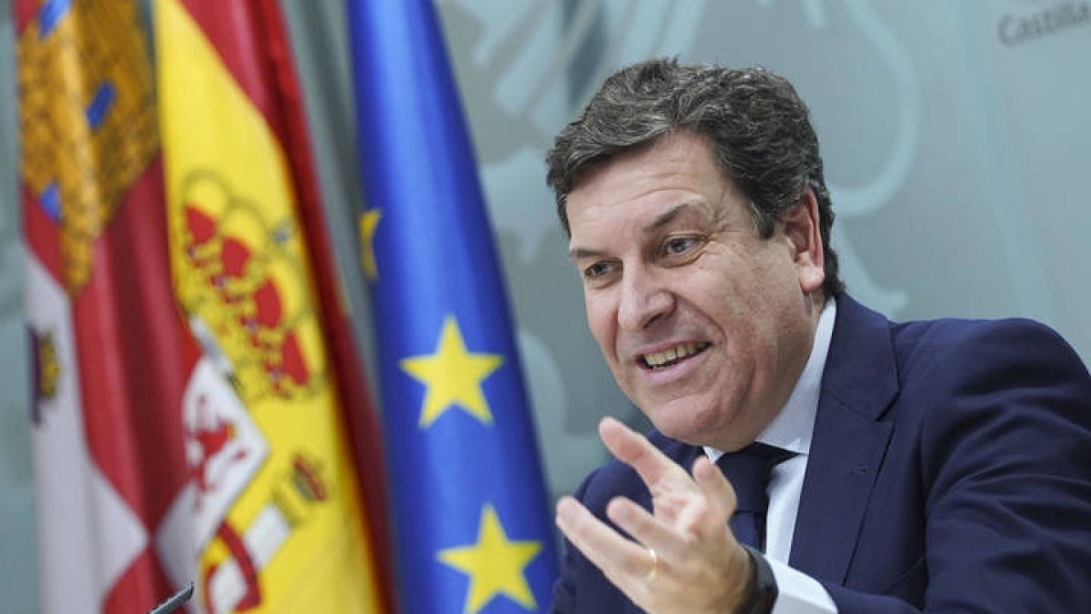 El consejero de Economía y Hacienda y portavoz, Carlos Fernández Carriedo.