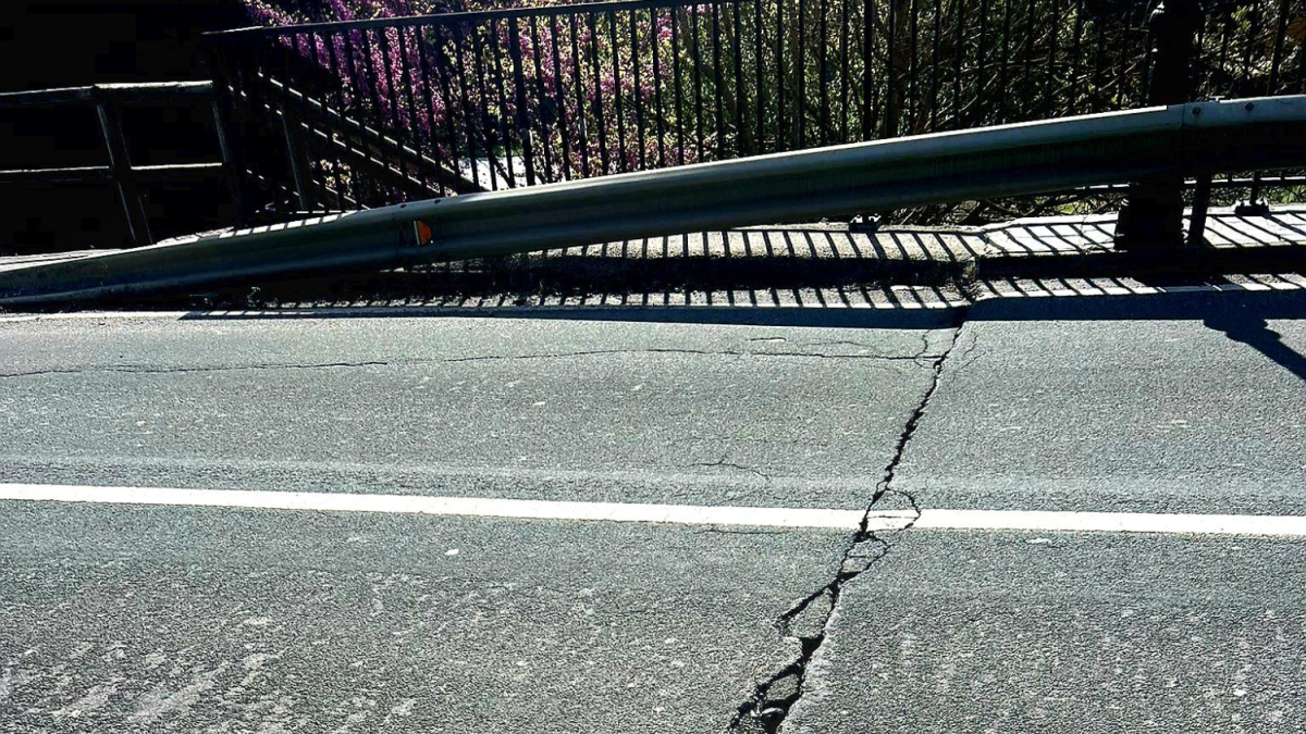 Imagen de la grieta.