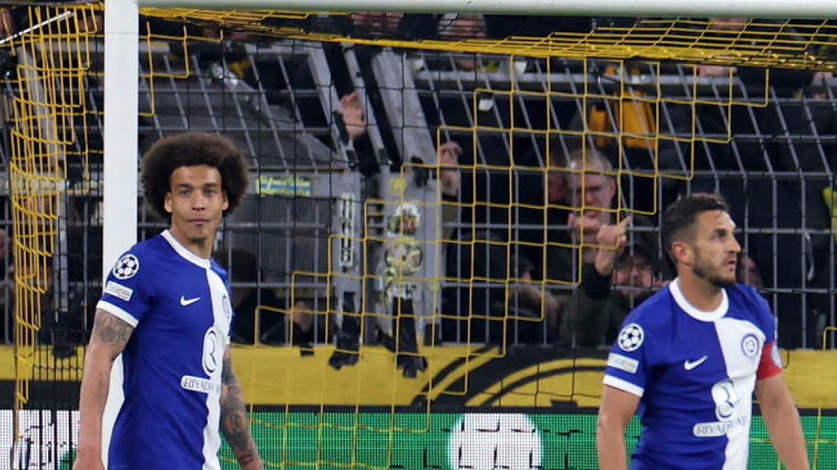 El Atlético de Madrid se vino abajo frente al Dortmund. NEUDORF