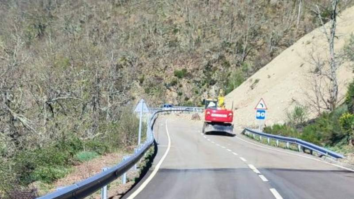 Imagen de la zona donde está el derrabe.  DL