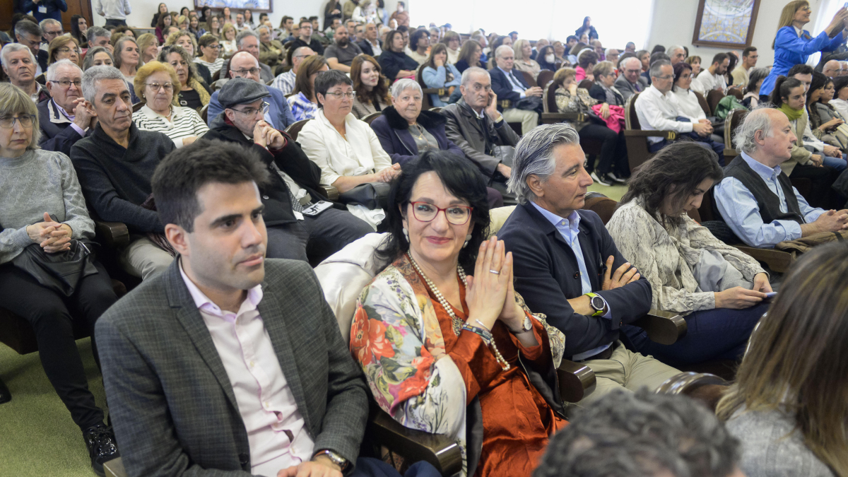 Un momento de la celebración de la Universidad de León.