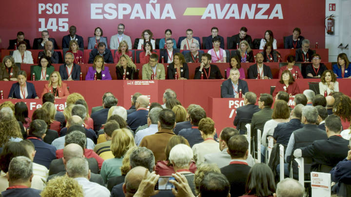 Captura de video del inicio de la reunión este sábado del Comité Federal del PSOE en su sede de Ferraz.