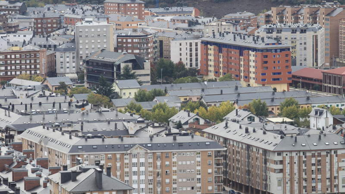 Panorámica de la ciudad de Ponferrada.