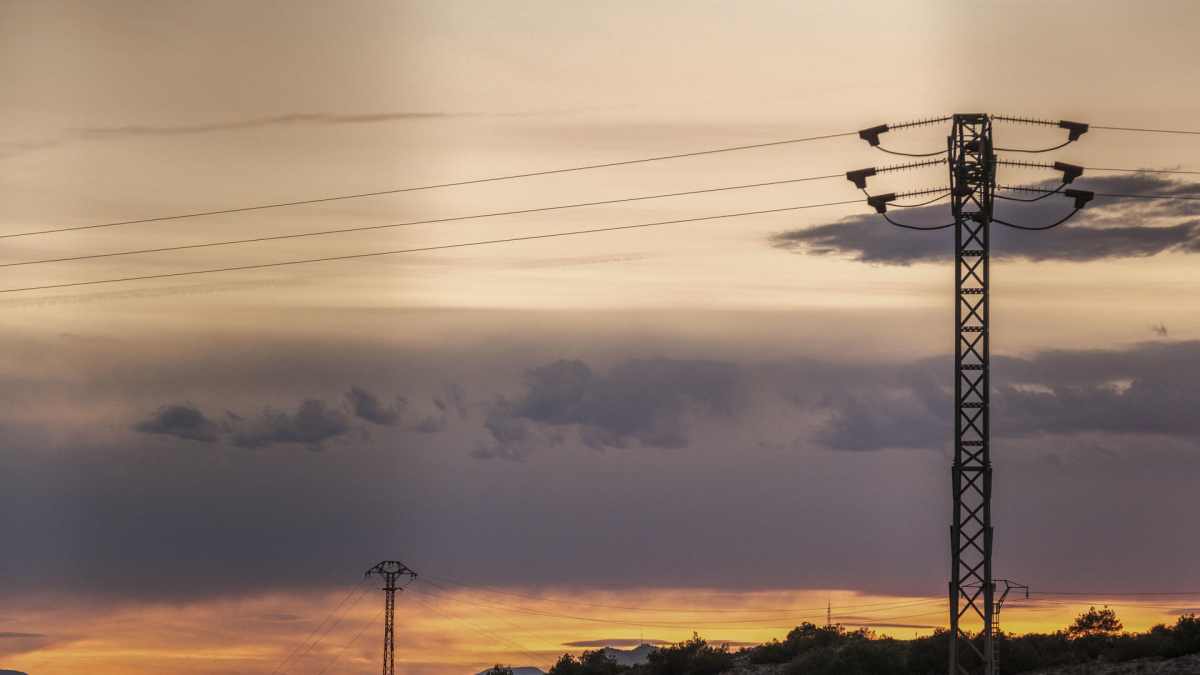 Vista del atardecer.