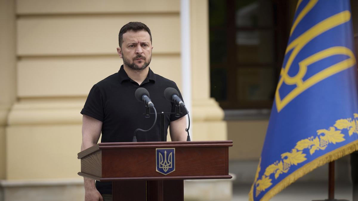 El presidente Volodímir Zelenski.