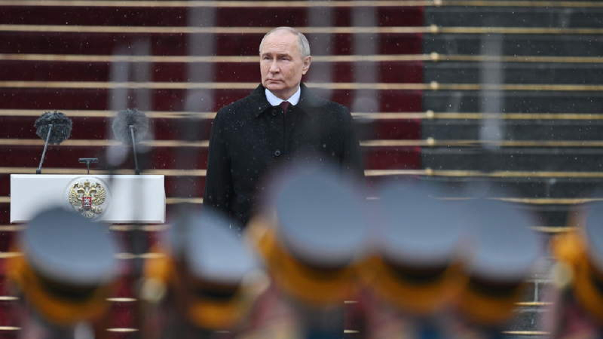 El presidente Vladimir Putin, ayer durante la celebración de su toma de posición. GAMIL SITDIKOV /