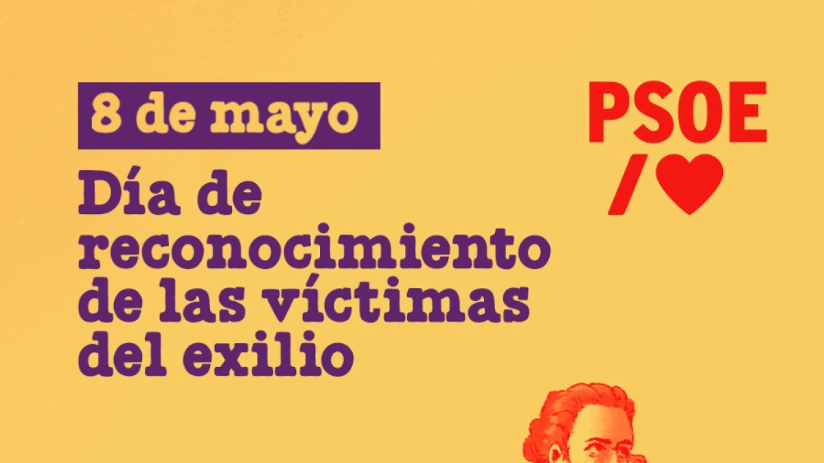 Cartel de la jornada por las víctimas del exilio.
