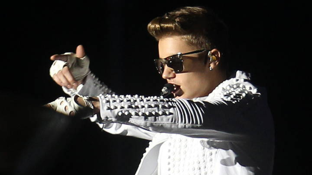 El cantante canadiense Justin Bieber.