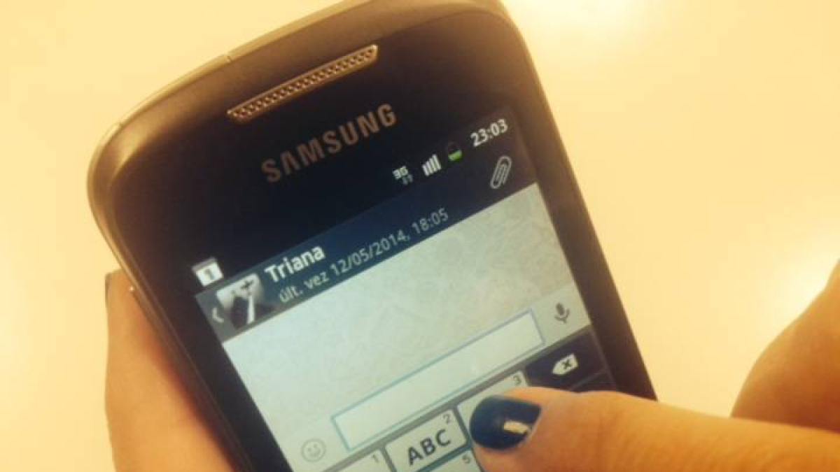 Recreación del último whatsapp de Triana Martínez el día del crimen