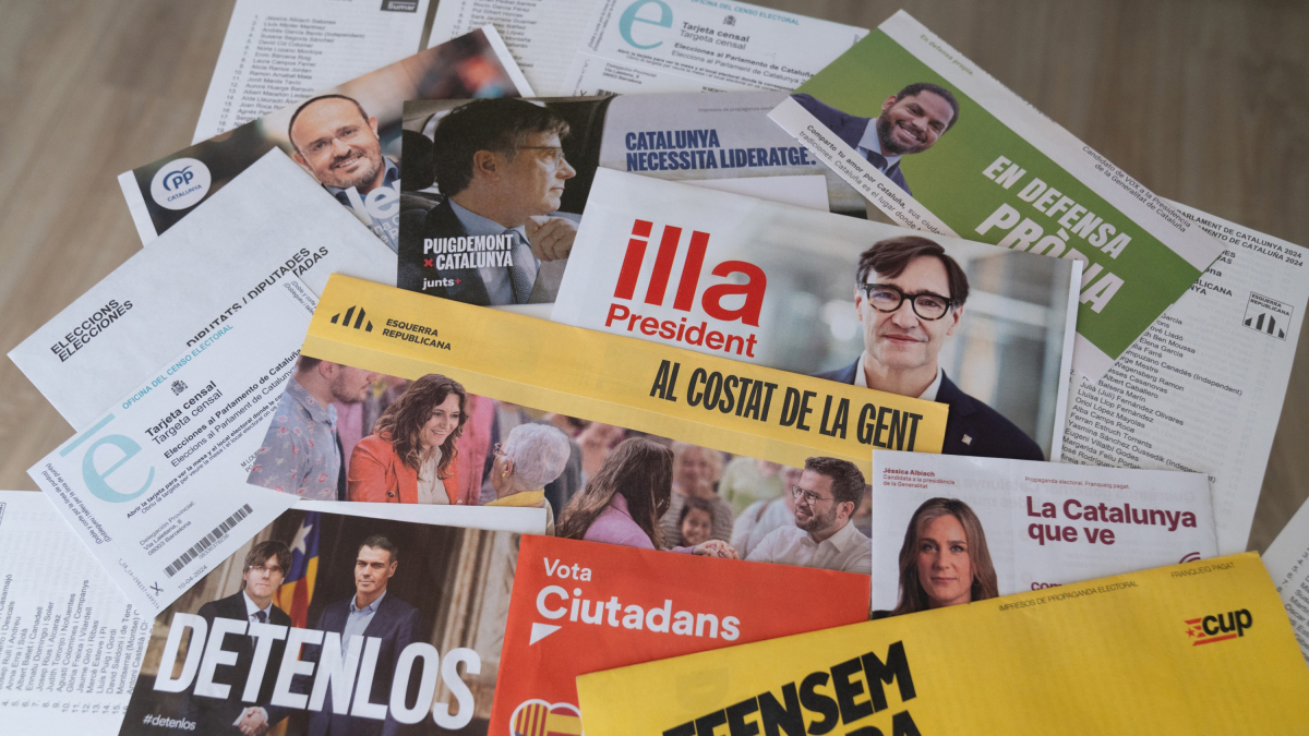 Propaganda electoral de las elecciones catalanas.