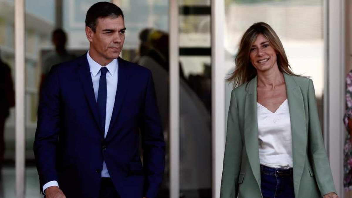 Pedro Sánchez y Begoña Gómez en una imagen de archivo. MARISCAL