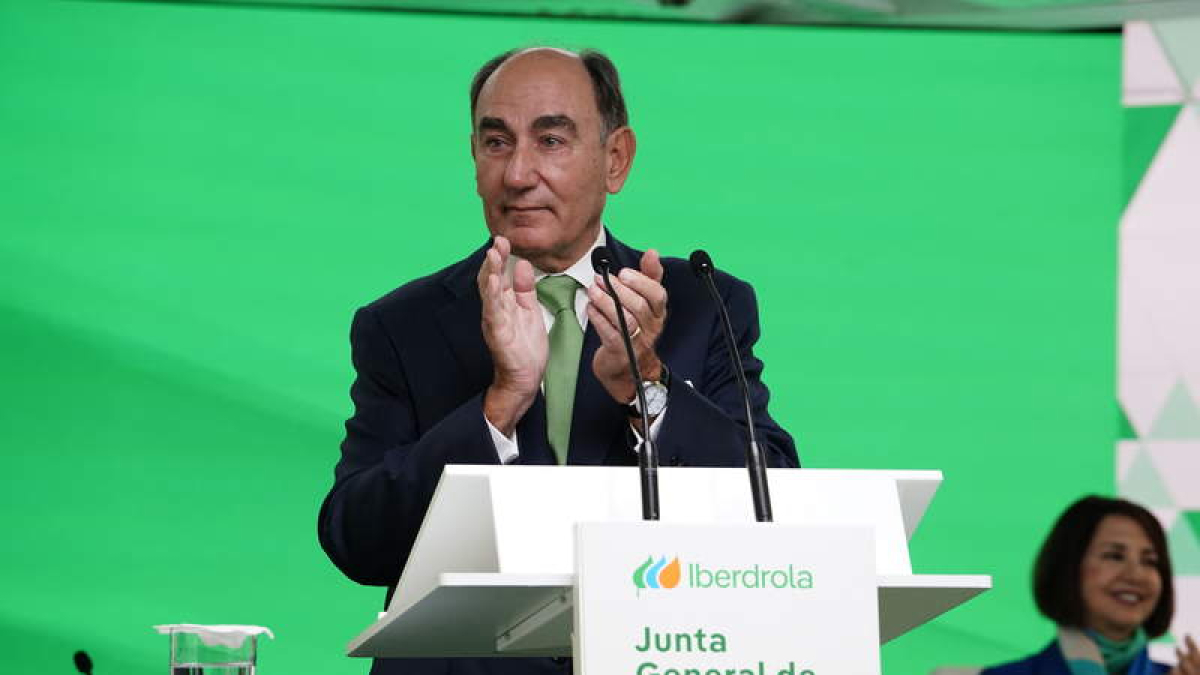 El presidente de Ibredrola durante la junta de accionistas. IBERDROLA