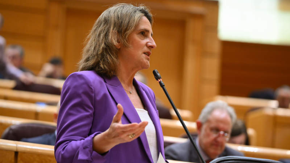 La ministra de Transición Ecológica, Teresa Ribera, en una imagen de archivo.  FERNANDO VILLAR