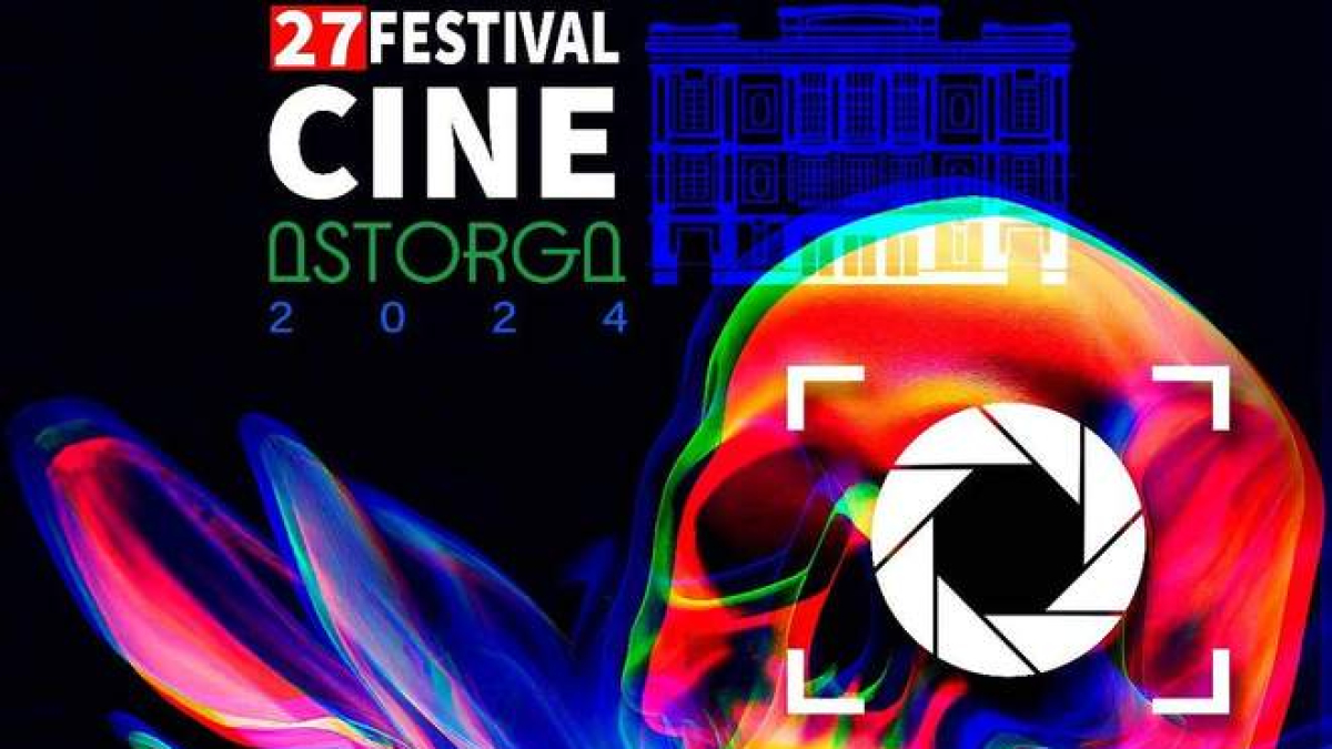 Detalle del cartel del festival de cine de Astorga