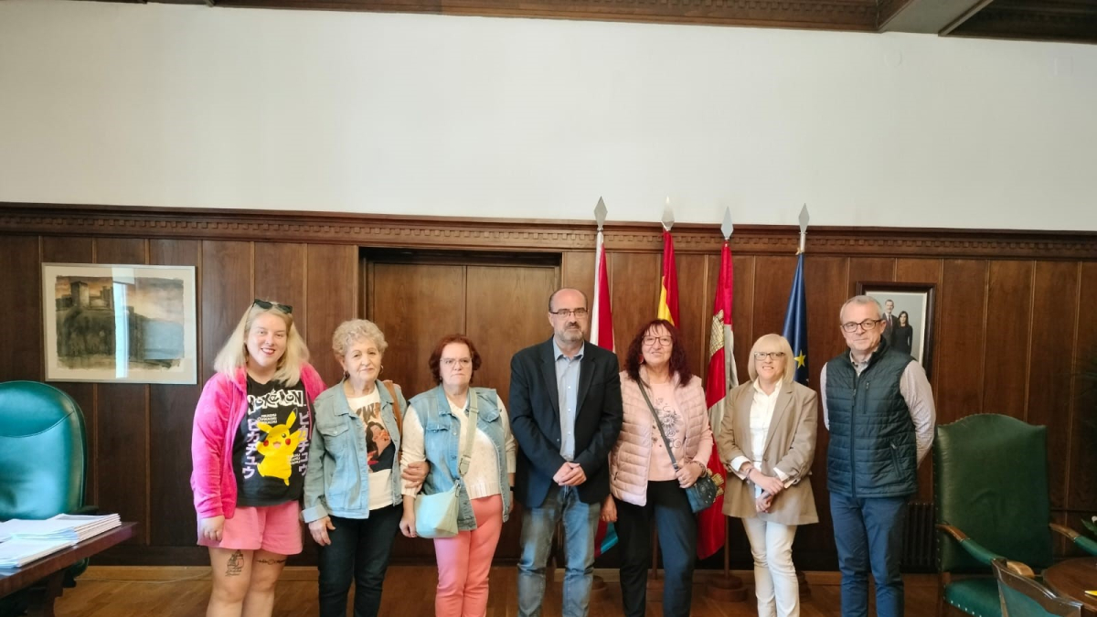Imagen de la reunión facilitada por el Ayuntamiento de Ponferrada.