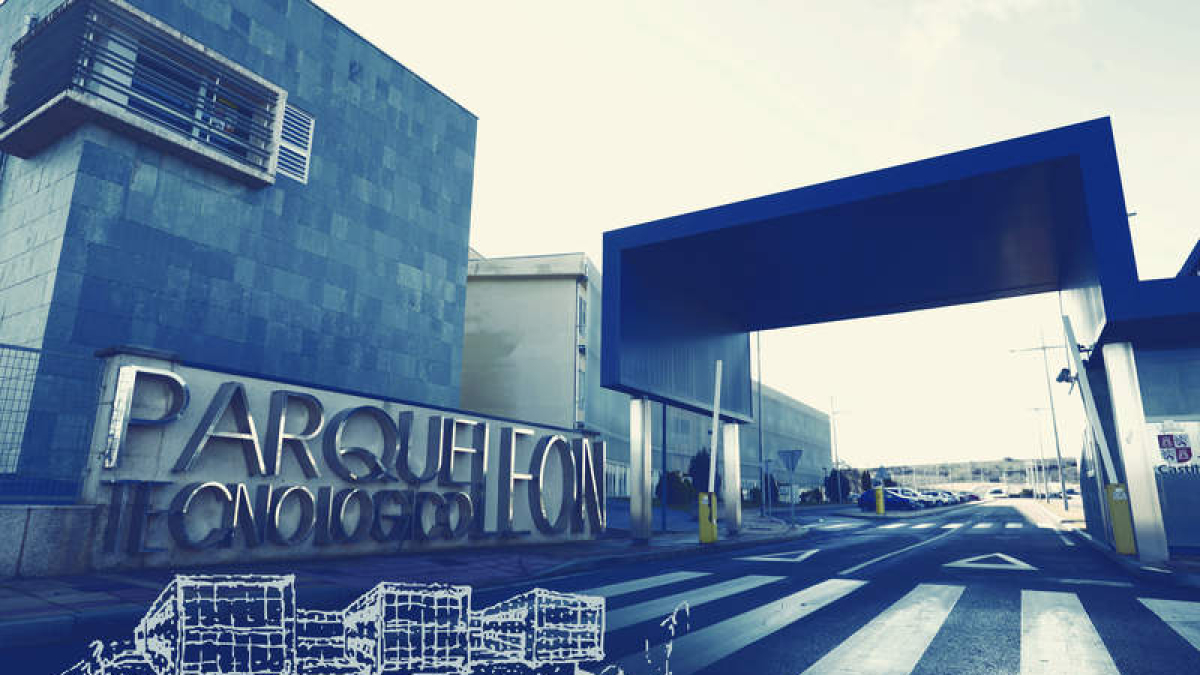 Perfil del nuevo proyecto arquitectónico que dará la bienvenida al Parque Tecnológico de León. PABLO