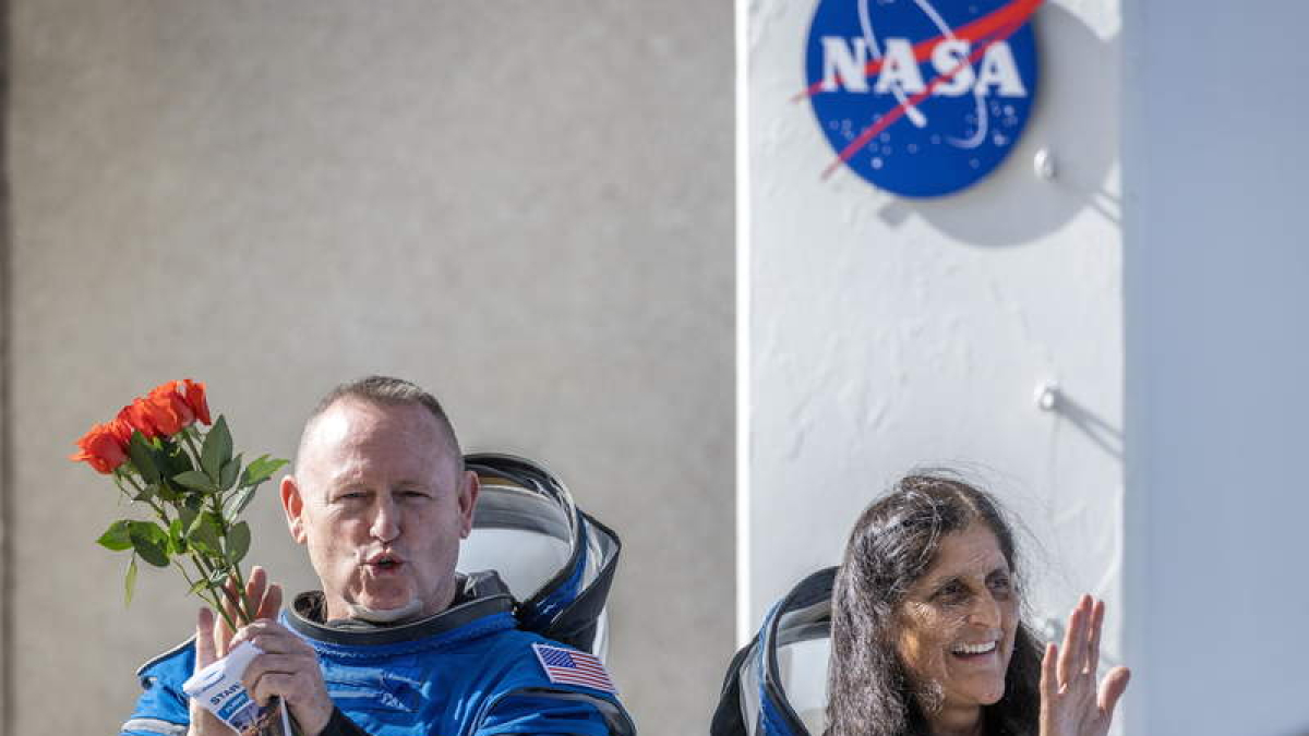Los dos astronautas que iban en el Boeing.  CRISTOBAL HERRERA-ULASHKEVICH