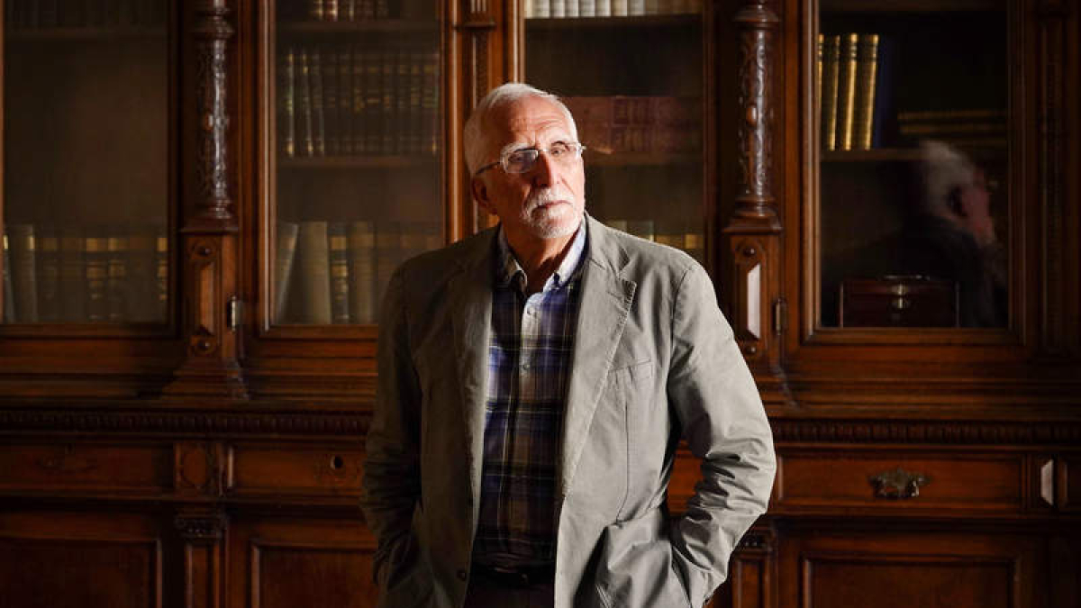 Luis Mateo Díez, en Valladolid, donde fue pregonero de la Feria del Libro. NACHO GALLEGO