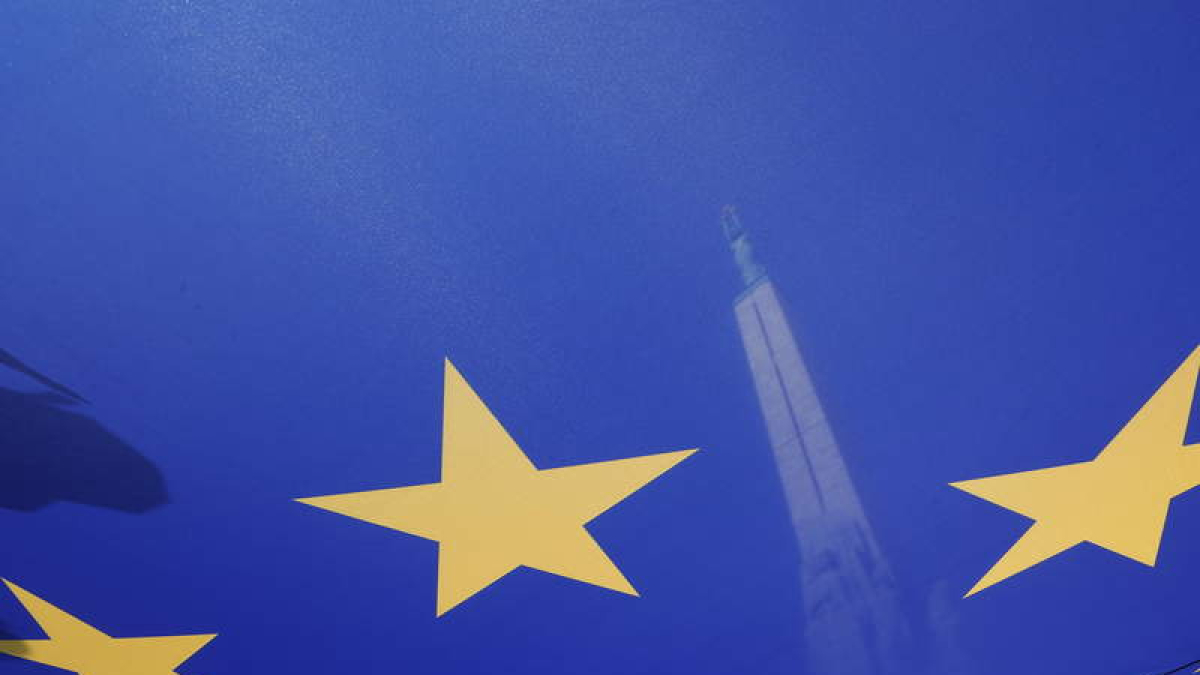 Imagen de la bandera de la UE. TOM KALMINS
