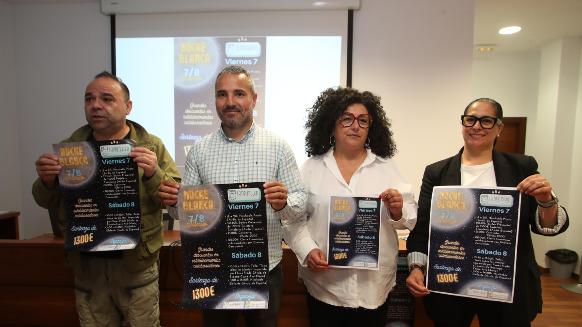 Presentación del programa de actividades organizado con motivo de la 'Noche Blanca'.