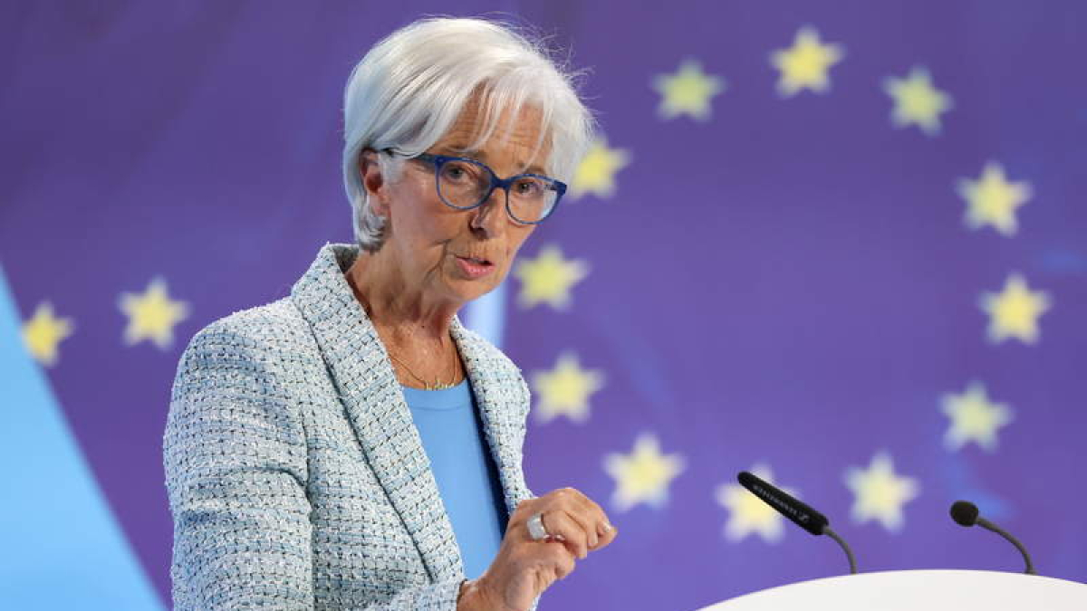 La presidenta del Banco Central Europeo, Christine Lagarde, ayer. FRIEDEMANN VOGEL