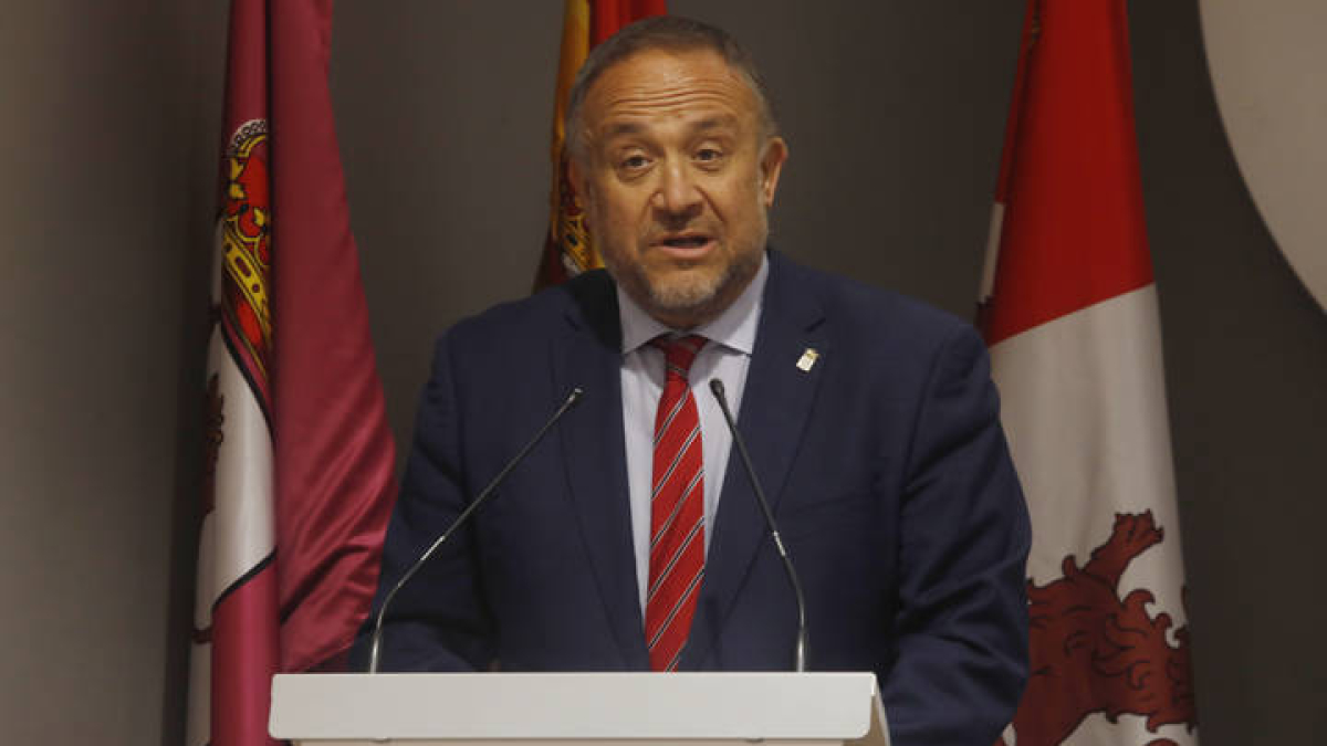 Gerardo Alvarez Courel, en la inauguracion.